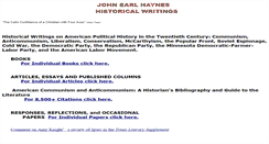 Desktop Screenshot of johnearlhaynes.org
